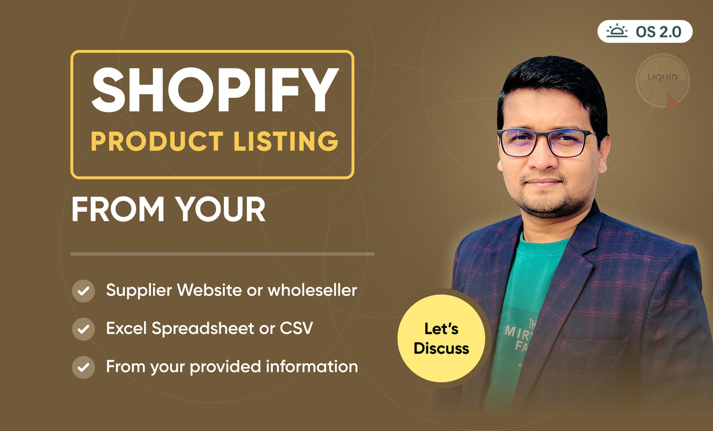 I will do shopify products listing manually to your shopify store