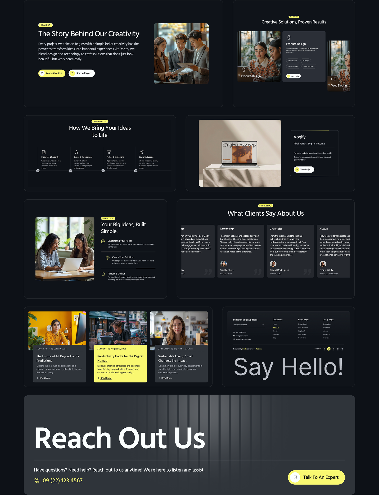 Dorito – Portfolio & Creative Agency website