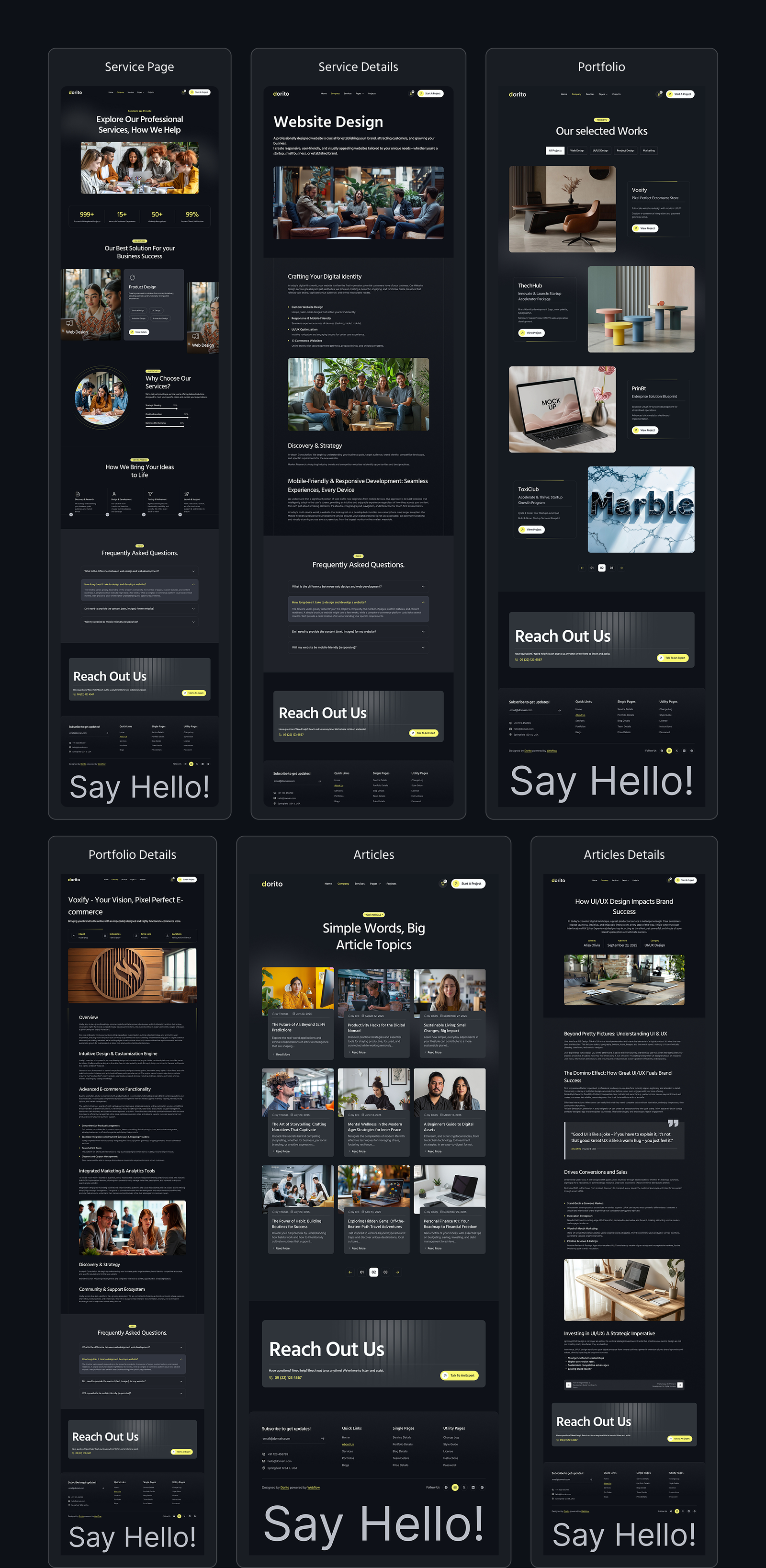 Dorito – Portfolio & Creative Agency website