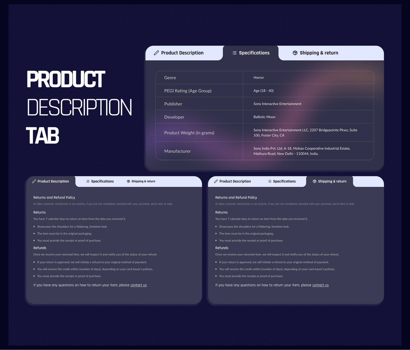 Gaming Accessories Website