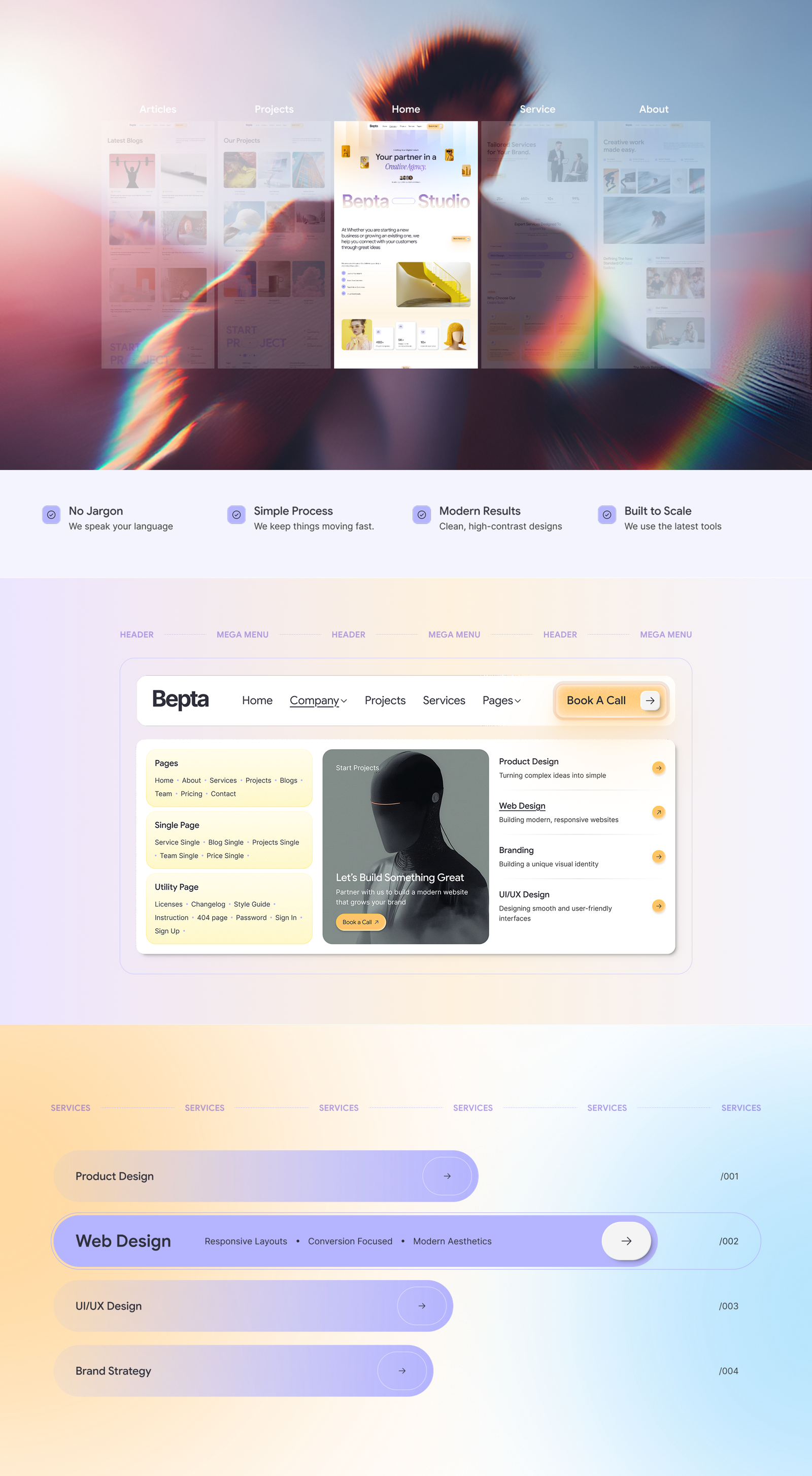 Bepta – Portfolio & Agency Webflow Template