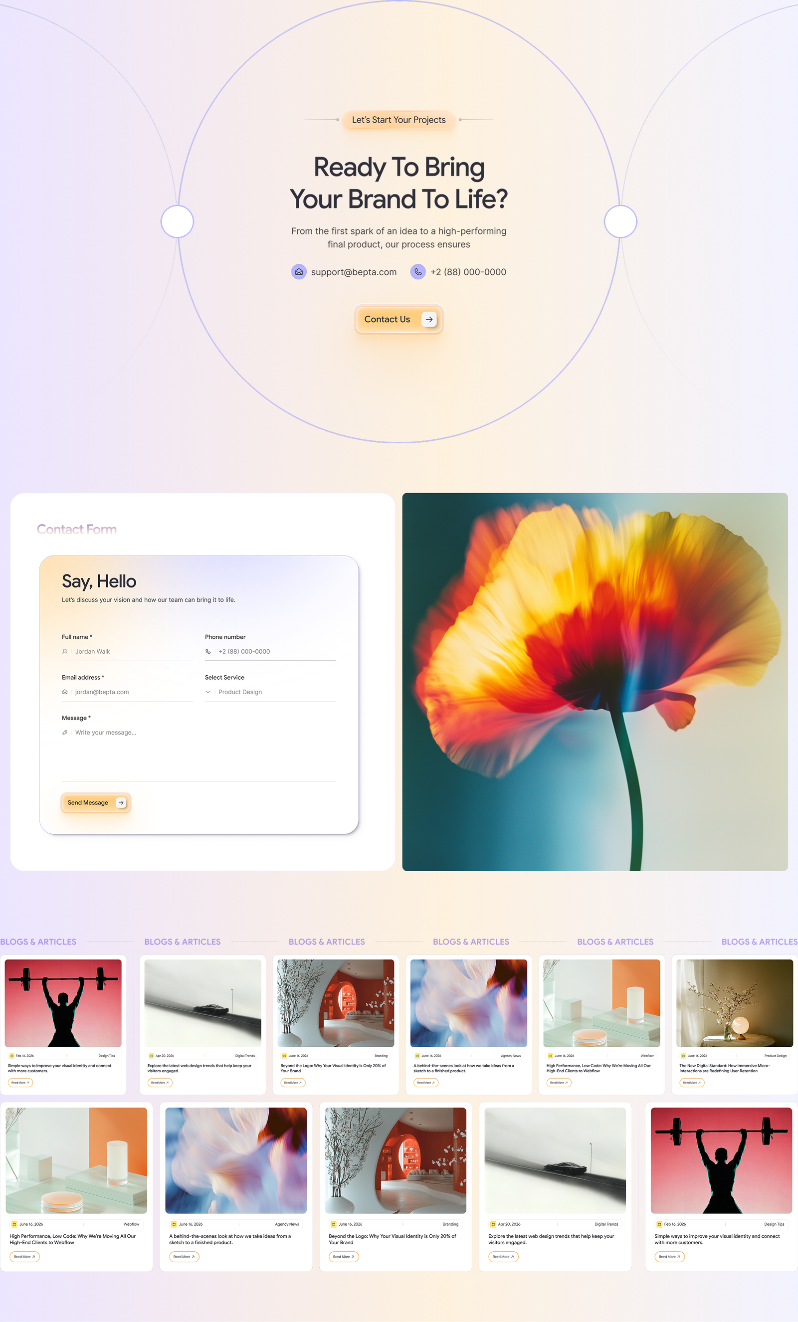 Bepta – Portfolio & Agency Webflow Template