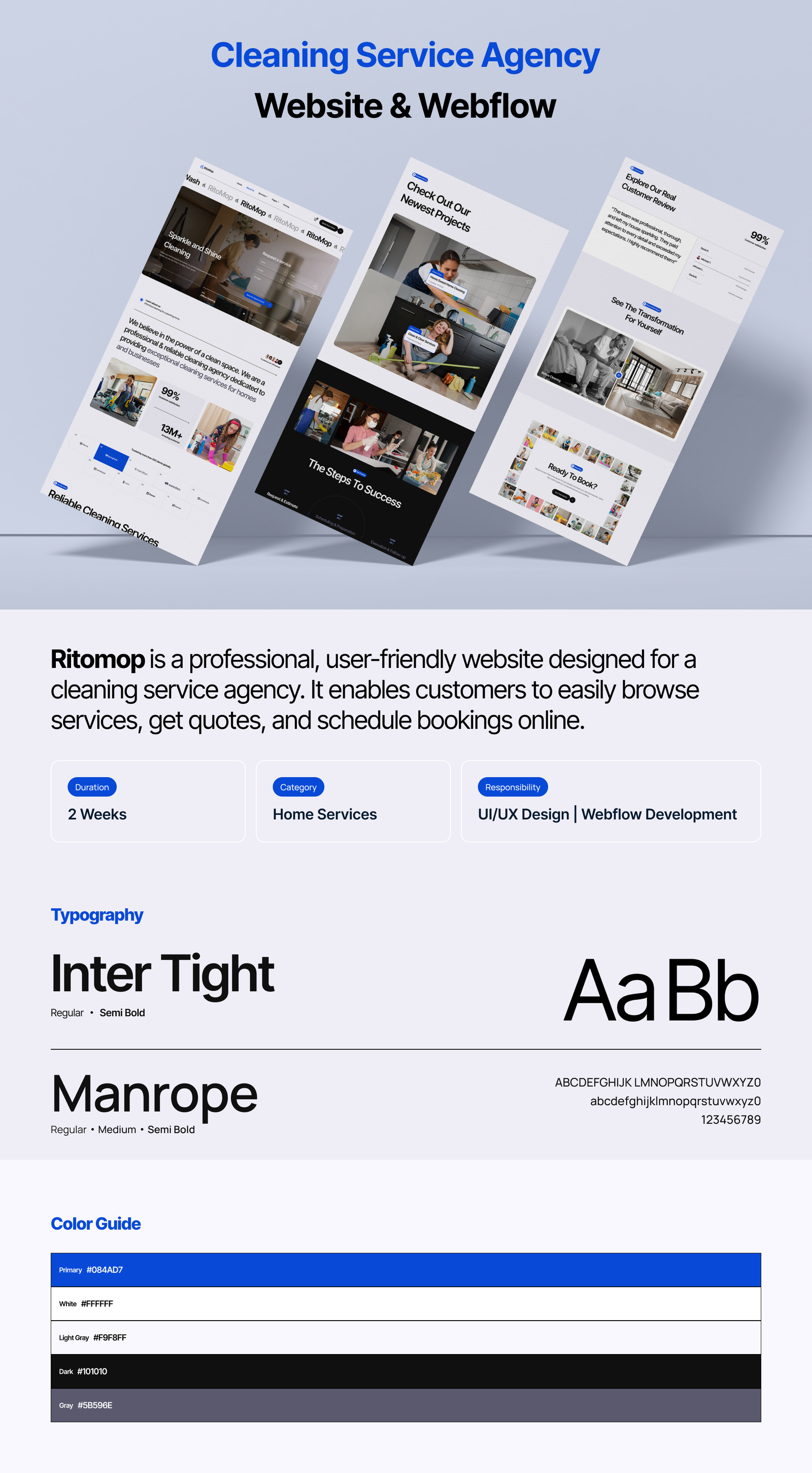 Ritomop – Cleaning Services Website Template